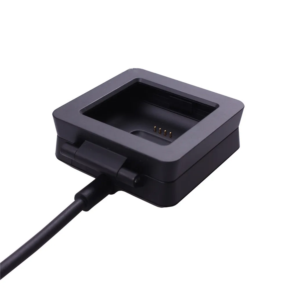 USB Power Charger Cabo Bateria Carregamento Dock 100cm Plástico Preto Alta Qualidade Para Viagem Para Fitbit Blaze Smart Watch