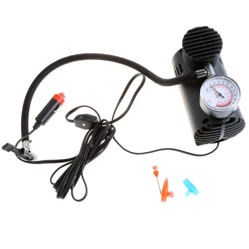 Portable Car/Auto DC 12V Electric Air Compressor/Tire Inflator 300PSI 20.7 BAR 2069 KPA Automobile Emergency Air Pump