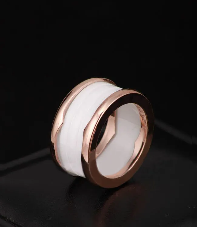 2017 New Arrival Oferta Especial Freeshipping Bridal Sets Classic Rings For Rings Spring Ring 18k Rose gold ring Titanium / Wide Version