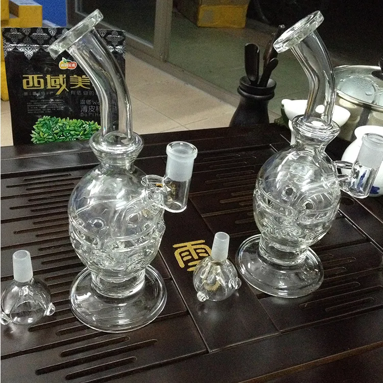 New water bongs turbin cyclone percolater Spherical bottom dab bongs spinning best water pipes 
