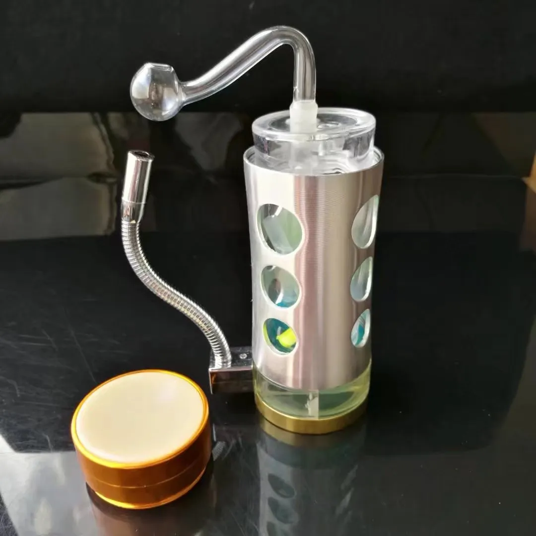 Olla de acero inoxidable Yajun de alta calidad, bongs de vidrio al por mayor, cachimba de vidrio, accesorios para pipas de humo