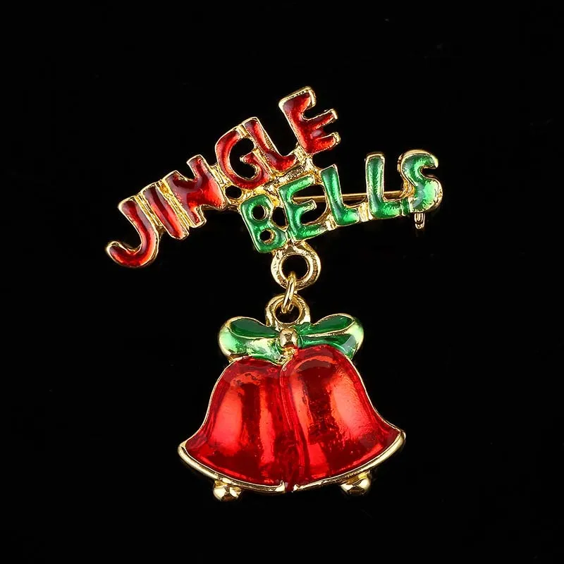 Christmas Gifts High Quality Cartoon Clothing Xionghua Christmas Brooch Pin Rhinestone Snap Buttons For DIY Ginger Snap Jewelry Accessorie