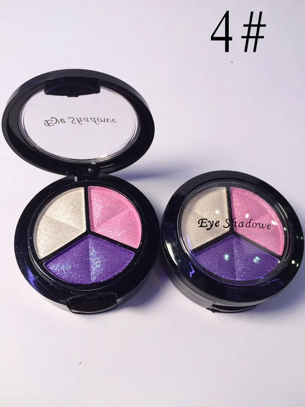 Wyróżnienie Eyeshadow Palettes Dymiący Kosmetyki 3 Kolor Matowy Makeup Eye Shadow Paleta Glitter Profesjonalny Make Up