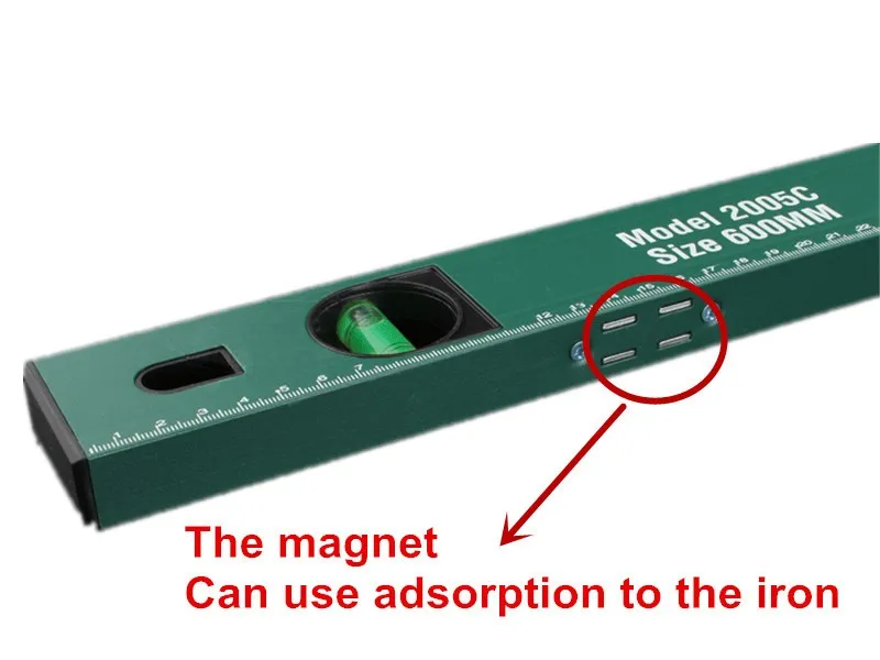 Nivel Del Pie Nivel De Burbuja De Alta Precisión Instrumento De Medida Del  Nivel Magnético Herramienta 600 Mm Regla Horizontal Nivel Burbuja De 9,43 €