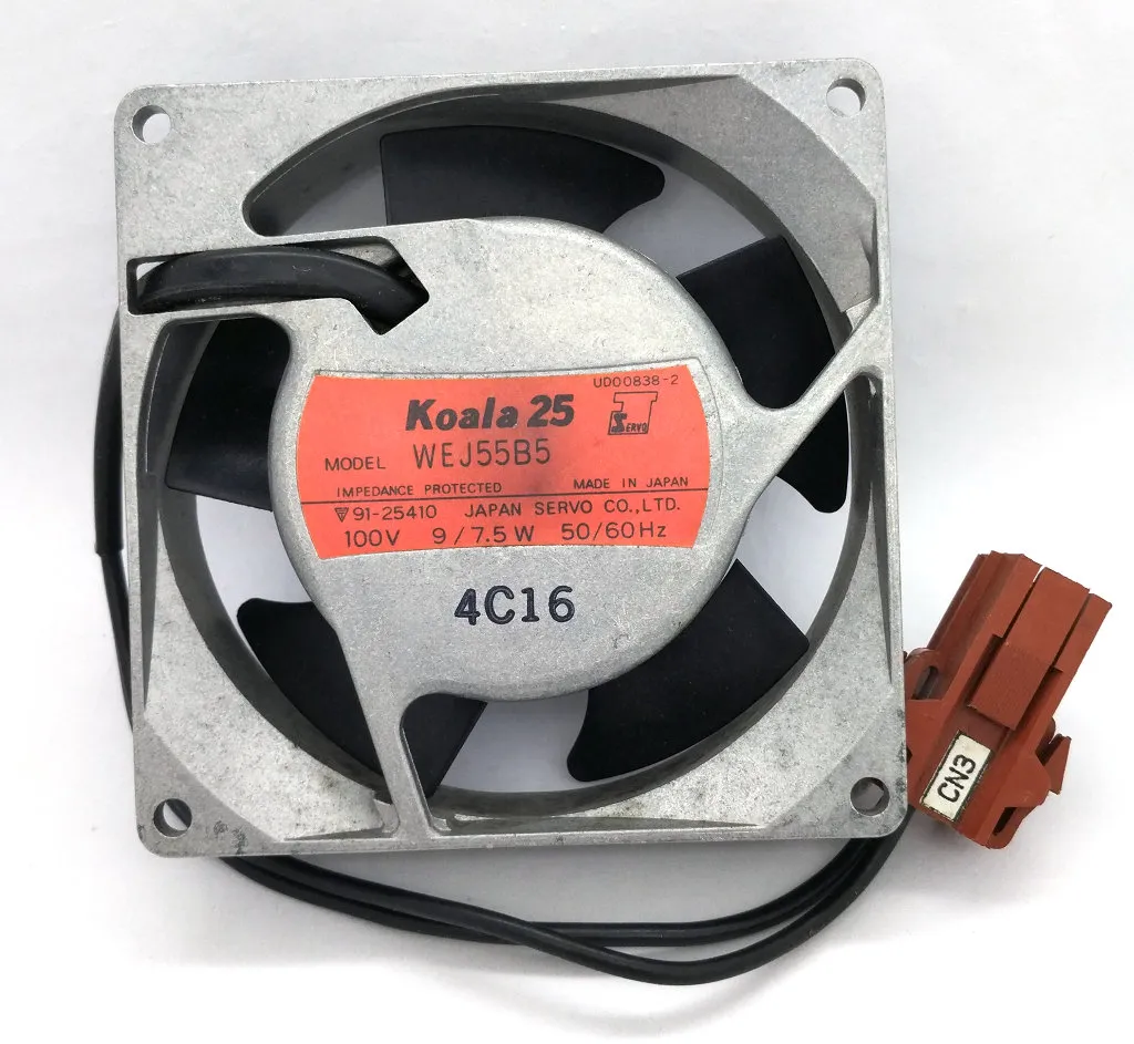 Nuovo originale Servo Koala 25 WEJ55B5 100V 9/7.5W 92*92*25MM Ventola di raffreddamento inverter da 9 cm