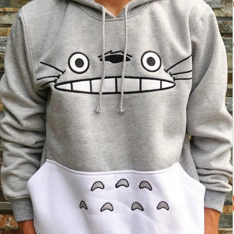 Raisevern 3D Thick Sweatshirt Harajuku Cartoon Totoro Animal cat Print Women Cosplay Suit Hoodie Spring Autumn Outside Clothes cot282A