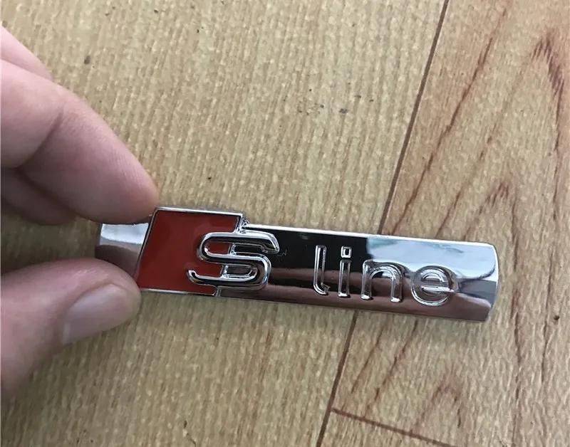 3D S Line Sline Car Front Grille Emblem Badge Metal Alloy Stickers Accessories Styling For A1 A3 A4 B6 B8 B5 B7 A5 A6 C5 C6 A7 TT2078183