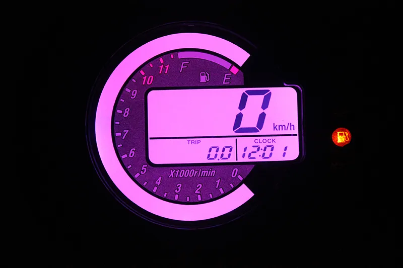 TKOSM 12500 RPM Motocicleta Velocímetro LCD MPH Odômetro Digital 7 Cores Retroiluminação Moto Velocímetro Medidor de Tacômetro