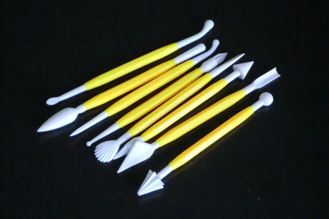 100Cards Yellow New Cake Fondant Modelling tools for Cake Decorating and sugarcraft Tools