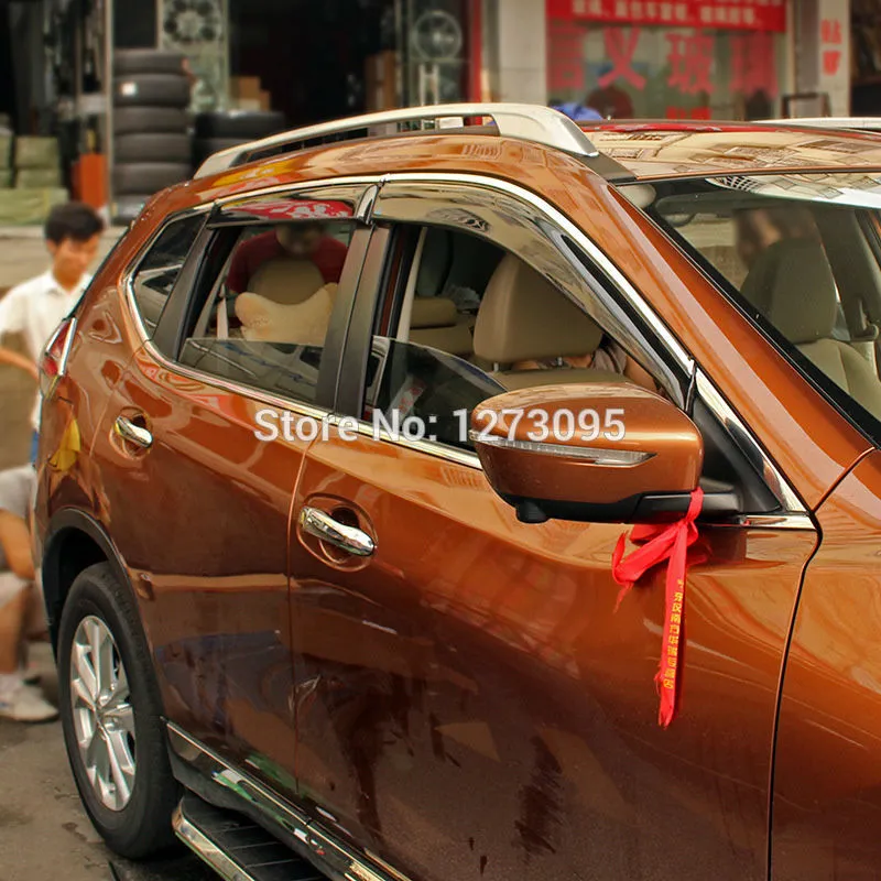 Window Visors Wind Deflectors for 2024 Nissan X Trail T32 Vent Shades Sun Rain Guard