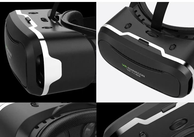 Atacado-VR SHINECON 2nd VersionVirtual Realidade Óculos Fone De Ouvido para Vídeos em 3D Filmes Jogos Compatíveis com a Maioria Dos 3.5 