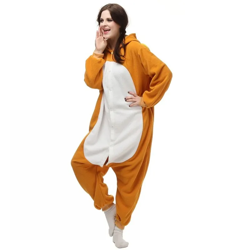 Bien fait 2016 NOUVELLE Polaire Rilakkuma Ours Kigu Pyjamas Anime Cosplay Costume Unisexe Adulte Onesie Nuit Cartoon Ours Combinaison Fr334W