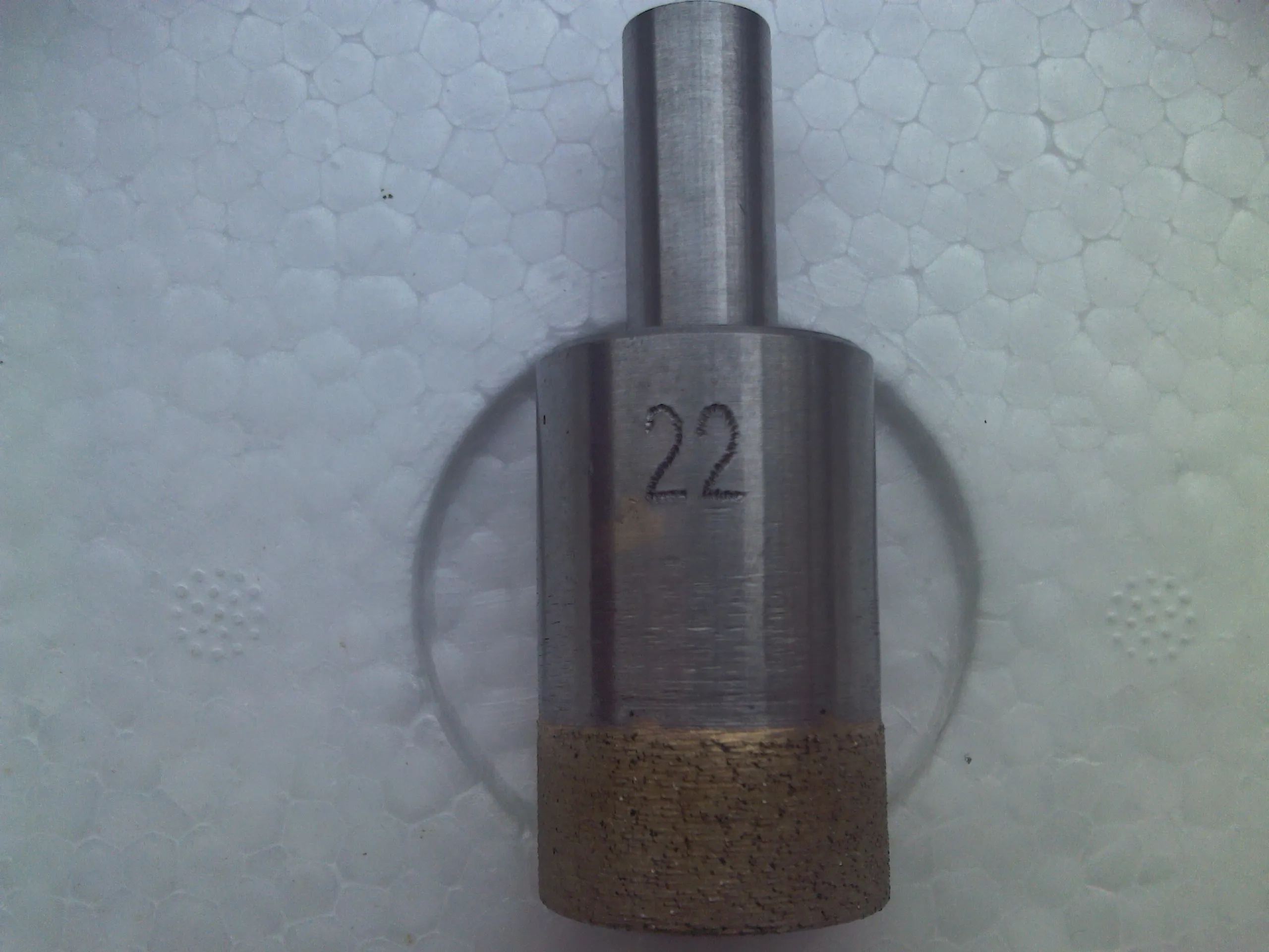 RZZ 24-55mm Straight Shank Core Drill Bit Sintered Diamond Sand Drilling for Glass Stone Tile