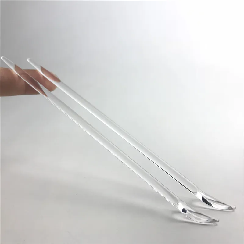 Pá de quartzo transparente de 6,7 polegadas Ferramenta Dabber Cera Óleo Dab Vaporizador Ferramentas com hastes de quartzo de 5 mm Prego para cachimbos de água para fumar em vidro