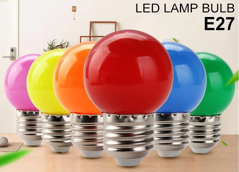 Colorful Battery Operated Light Bulb For Chandelier Decoration E27 220V SMD 2835 1W 3W Red Blue From Adairs 0.72 DHgate.Com