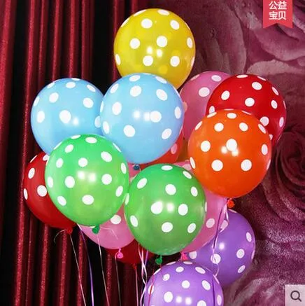 12 inç lateks polka nokta balonları düğün doğum günü balonları dekorasyon globos parti balon palloncini yıldönümü çocuk oyuncakları hjia667904035