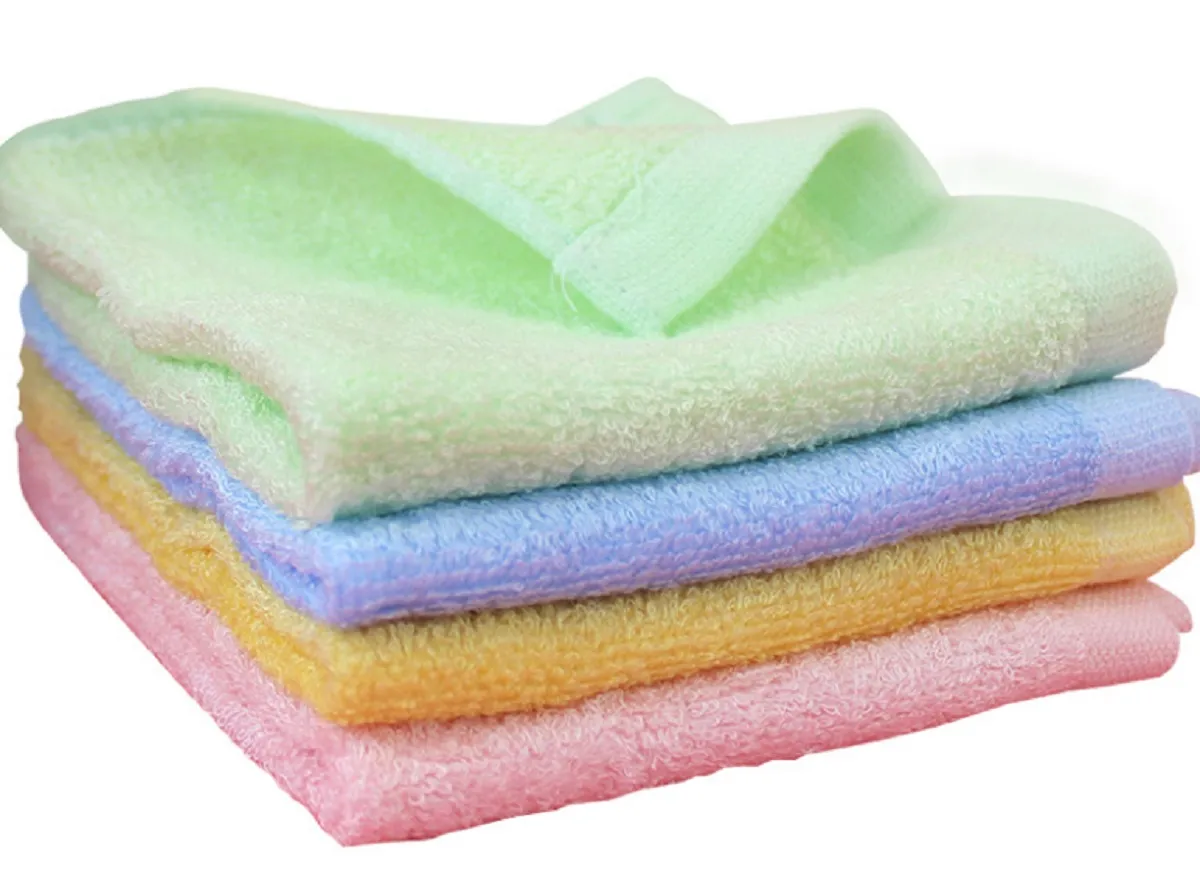 Débarbouillettes pour bébé, lingettes pour serviette de bébé, serviette de bain en fibre de bambou, paquet de 2 écharpes pour bébés en gant de toilette en bambou