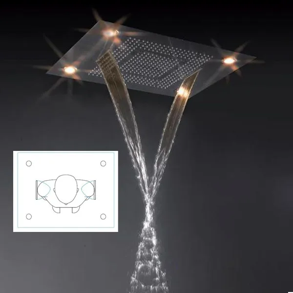 Pommeau De Douche AREBOS - Diamètre 15 Cm - Design Plat - Articulation Rotative - Pour Douche Solaire Ou Extérieure
