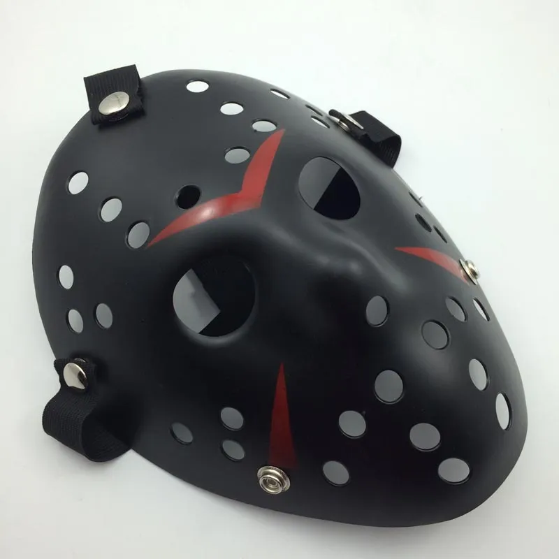 Masque Jason noir-rouge Cosplay masque tueur complet Jason vs vendredi horreur Hockey Halloween Costume masque effrayant livraison gratuite