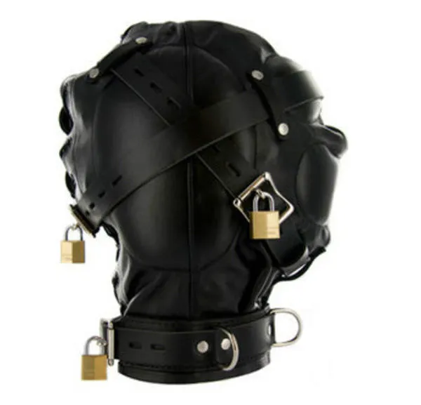 Privation sensorielle Hood Gimp Mask Blindfold Fetish Bondage Roleplay Soumission # R172