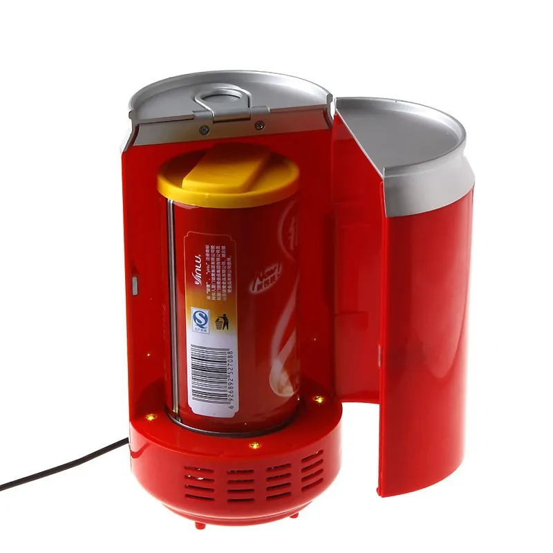Portable USB Can Shaped Cooler And Warmer Mini Coke Fridge Beverage USB