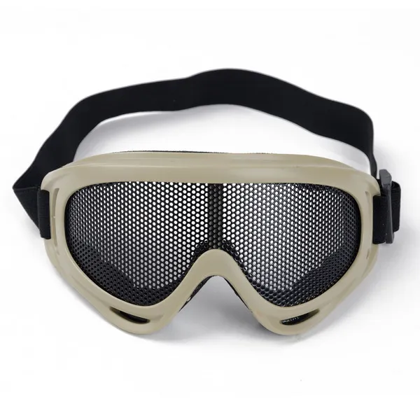 Jakt Airsoft Tactical Eyes Protection Metal Mesh Pinhole Glasses Goggle