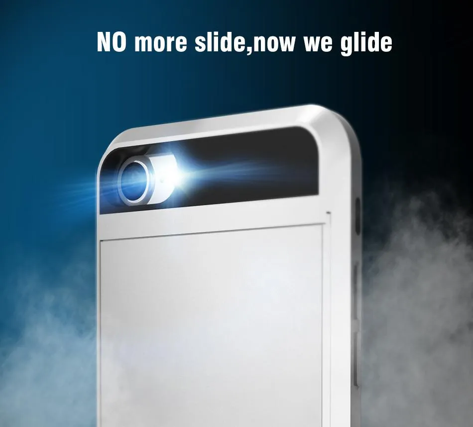 Ny kortficka för iPhone X 8 7 6 6s Plus för Samsung S8 S7 S6 Slide Rymlig Plånbok Väska Armour Case