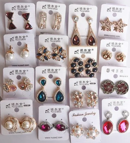 Mix Style Fashion Stud Earrings Nail For Gift Craft Jewelry Earring EA019 202r