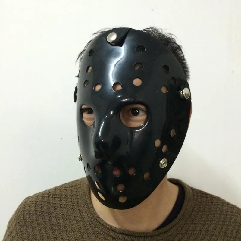 Cool Black Jason Mask Cosplay Full Face Mask Halloween Party Spaventoso Maschera Jason vs Venerdì Horror Film Hockey Maschera spedizione gratuita