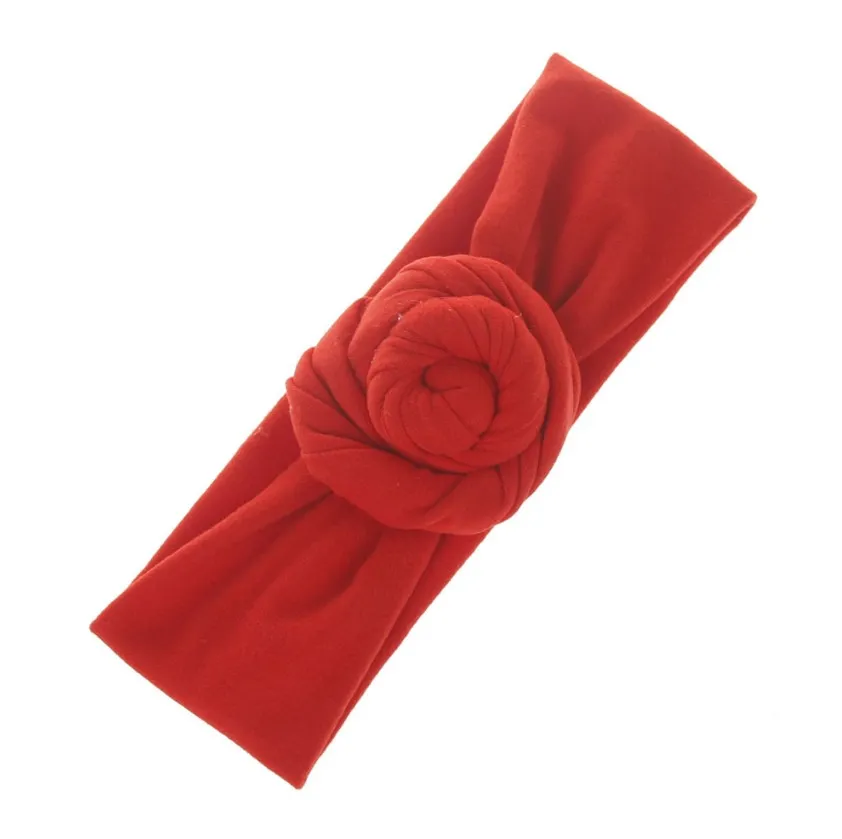 Bébé infantile haut noeud bandeau filles solide Turban bandeau élastique nouveau-né bébé mignon bandeau enfants cheveux accessoires 9992279