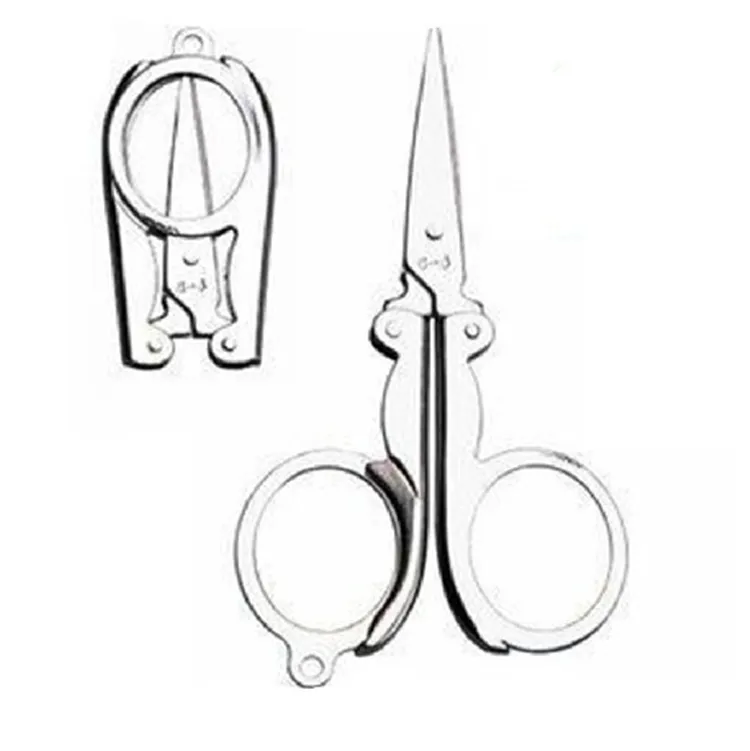 mini folding alloy travel pocket scissors