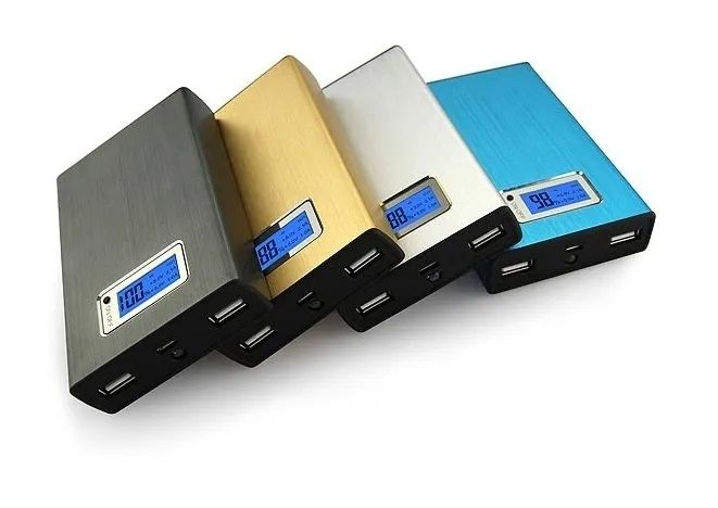 Dual USB 12000mah Power Banks 18650 cell phone charger external battery pack fast charging phone, tablet PC universal