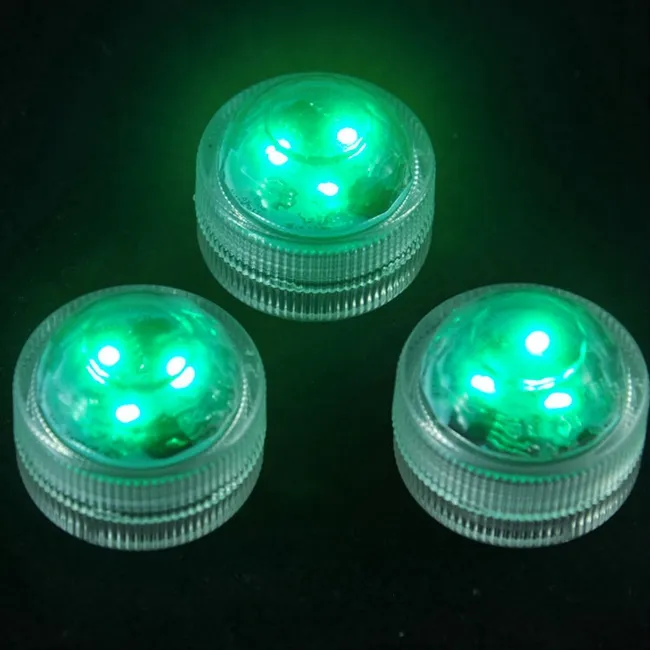 Super Bright Triple LEDs Tealight Submersible Led Light Waterproof F/Wedding/Xmas/Valentine party centerpiece decoration