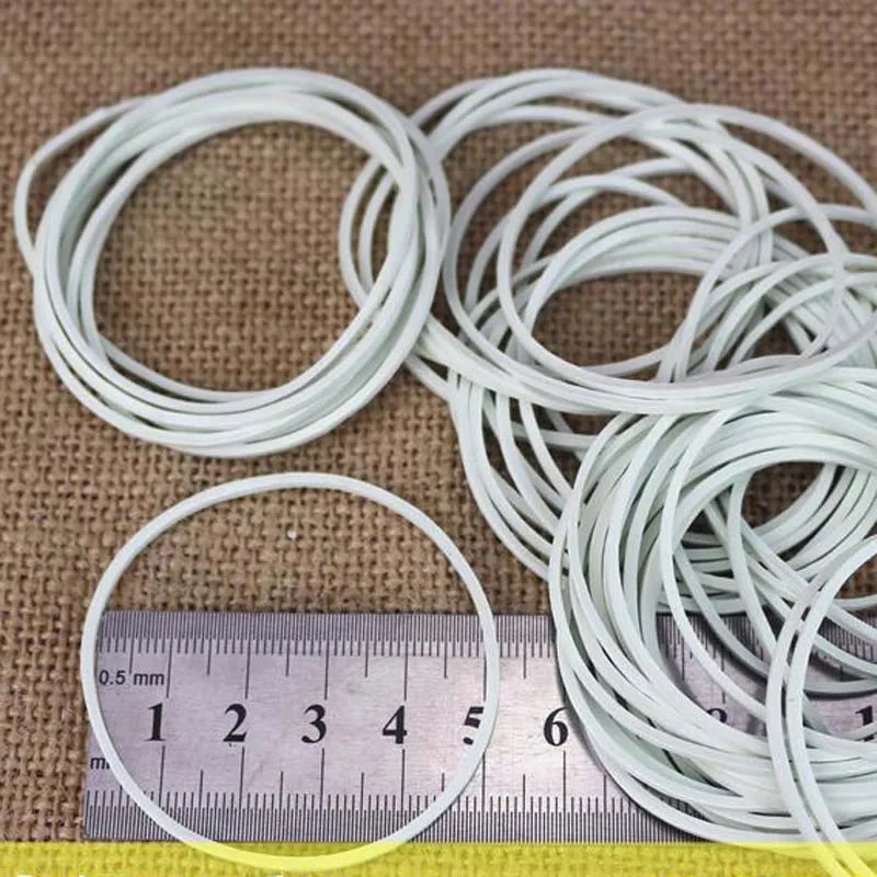 High Quality /Pack 50mm White Color Rubber Band Strong Elastic Band School Office Supplies Papelaria