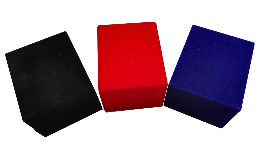 2017 nuovo design Scatola di velluto nero / blu / rosso copertina personalizzata gioielli decorazione scatola di orologi display storage Organizzatore di orologi svizzeri Marca Promuovi