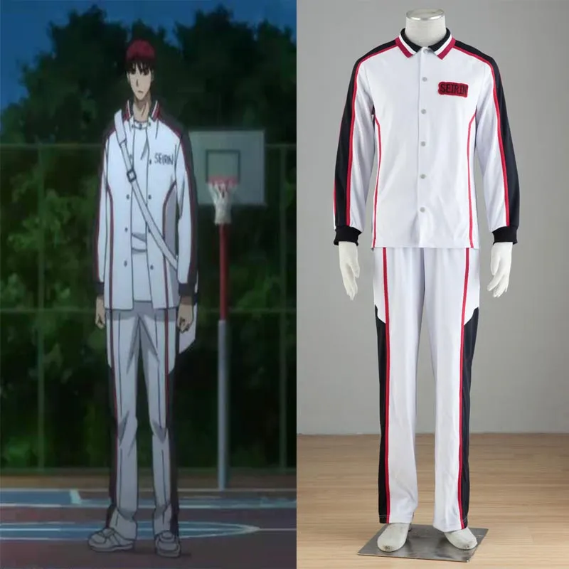 Maillot de basket-ball de l'équipe de basket-ball Seirin, Costume de Cosplay de deuxième génération, vêtements de sport de basket-ball de Kuroko, manches longues de base pour adultes unisexes