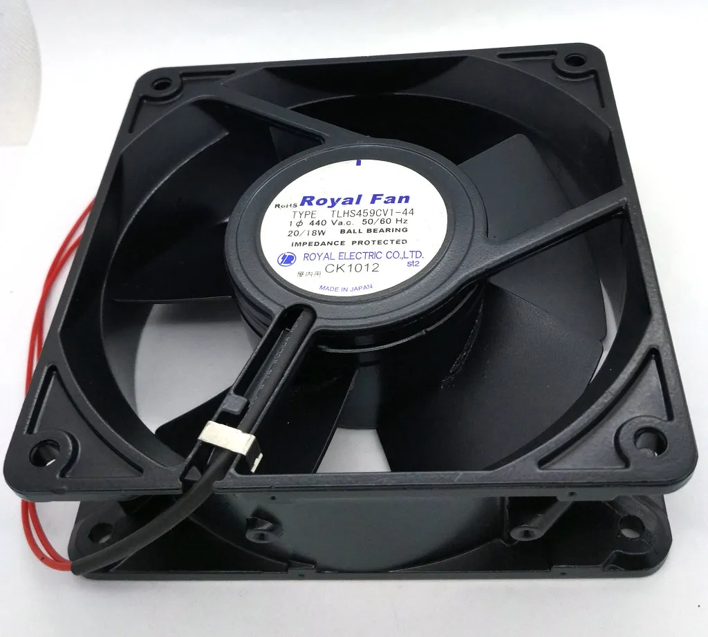 Oryginalny fan królewski TLHS459CV1-44 440V 50/60 Hz 20/18W 120*120*38 mm 12cm WSZYSTKIE Metal Faling Cooling Fan