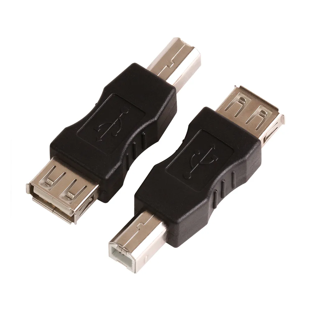 ZJT02 USB A female to B male converter adapter USB AF to BM Convert a A Male into B Male