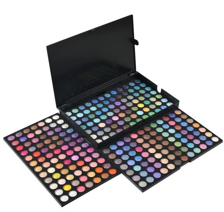 Palet van PRO 252 kleuren oogschaduw oogschaduw make-up make-up palet kit cosmetica 3 laag