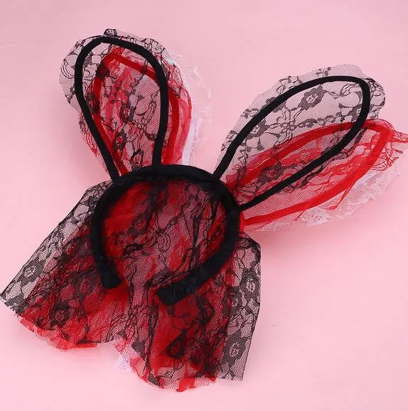 Petitebella Diadema De Orejas De Conejo, Guantes Y Cola De Moño Tutú, 5 Piezas, Disfraz Para Niña De 1 A 10 Años (rosa, 1-5 Años