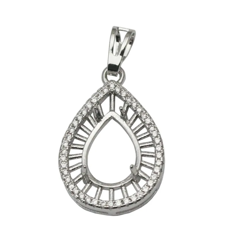 Beadsnice Jewelry Pendant Blanks Sterling Silver Diamond Pendant Setting women Jewelry Necklace Pendant Pendant Whole ID 34068583931