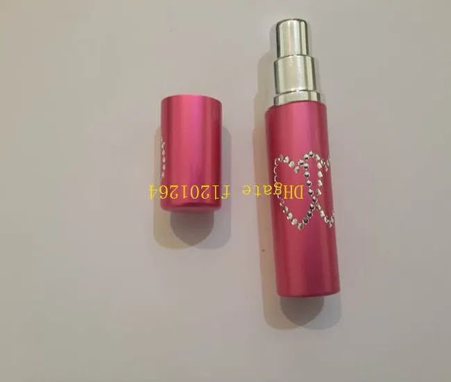 Hot sale Dual Lover Star 5ML Refillable Perfume Empty Bottle Spray Atomizer ,