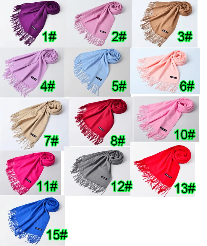 autumn winter high quality woman wool spinning scarf ladies pure color purl keep warm scarf 200*65cm 