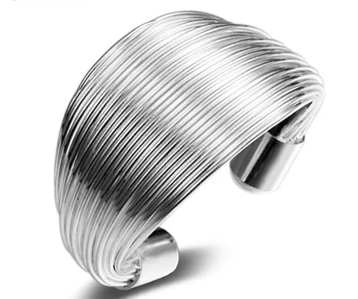 2017 migliore prezzo di vendita caldo! 925 Sterling Silver esagerazione gioielli fascino anello bobina 13 millimetri di apertura modo / 