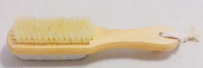 Setole da bagno Pulisci i piedi Spazzola in legno Pietra pomice Piedi Pedicure Rimozione del callo Rimozione della spazzola la cura dei piedi Pelle morta pulita