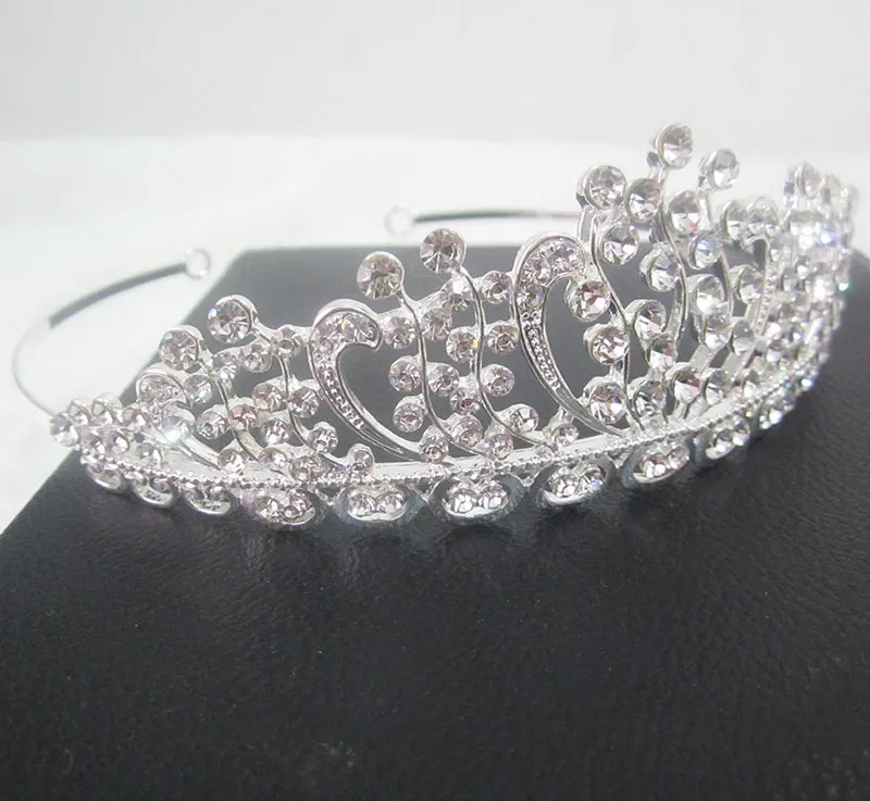 New Women Multi crystal Statement Tiaras Fashion Hair Jewelry Silver Headbands Flower hairbands Birdal crowns Wedding hair accessories 2017