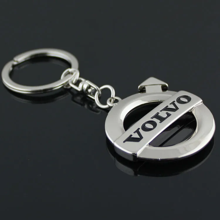 / Automobile Accessaries Key Ringar Kedjor KeyRing Keychain för Volvo Car Logo Badge Brands Black Emblem Marks