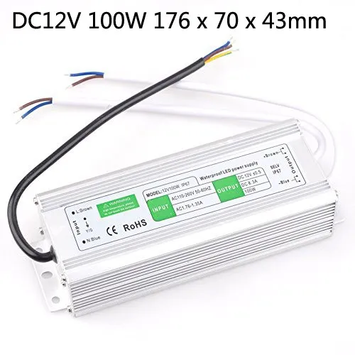 DC 12V 10W 15W 20W 30W 36W 50W 60W 80W 100W 150W 200W principale esterna impermeabile trasformatore principale driver di interruttore di alimentazione IP67