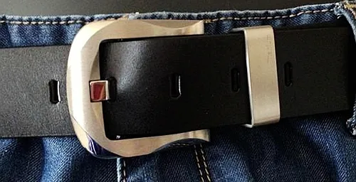 Hebilla de cinturón con pasador 30 mm - Cepillado