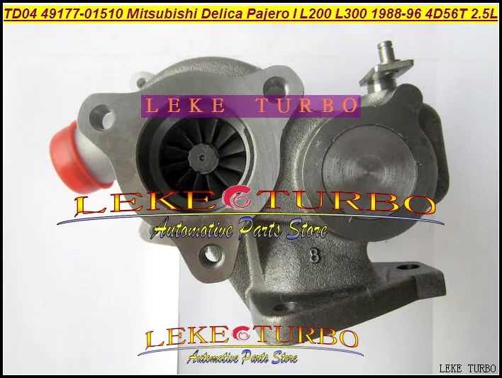 NEW TD04-09B 49177-01510 49177-01511 Oil cooled Turbo Turbocharger For Mitsubishi Delica Pajero I L200 L300 1988-1996 4D56T 2.5L